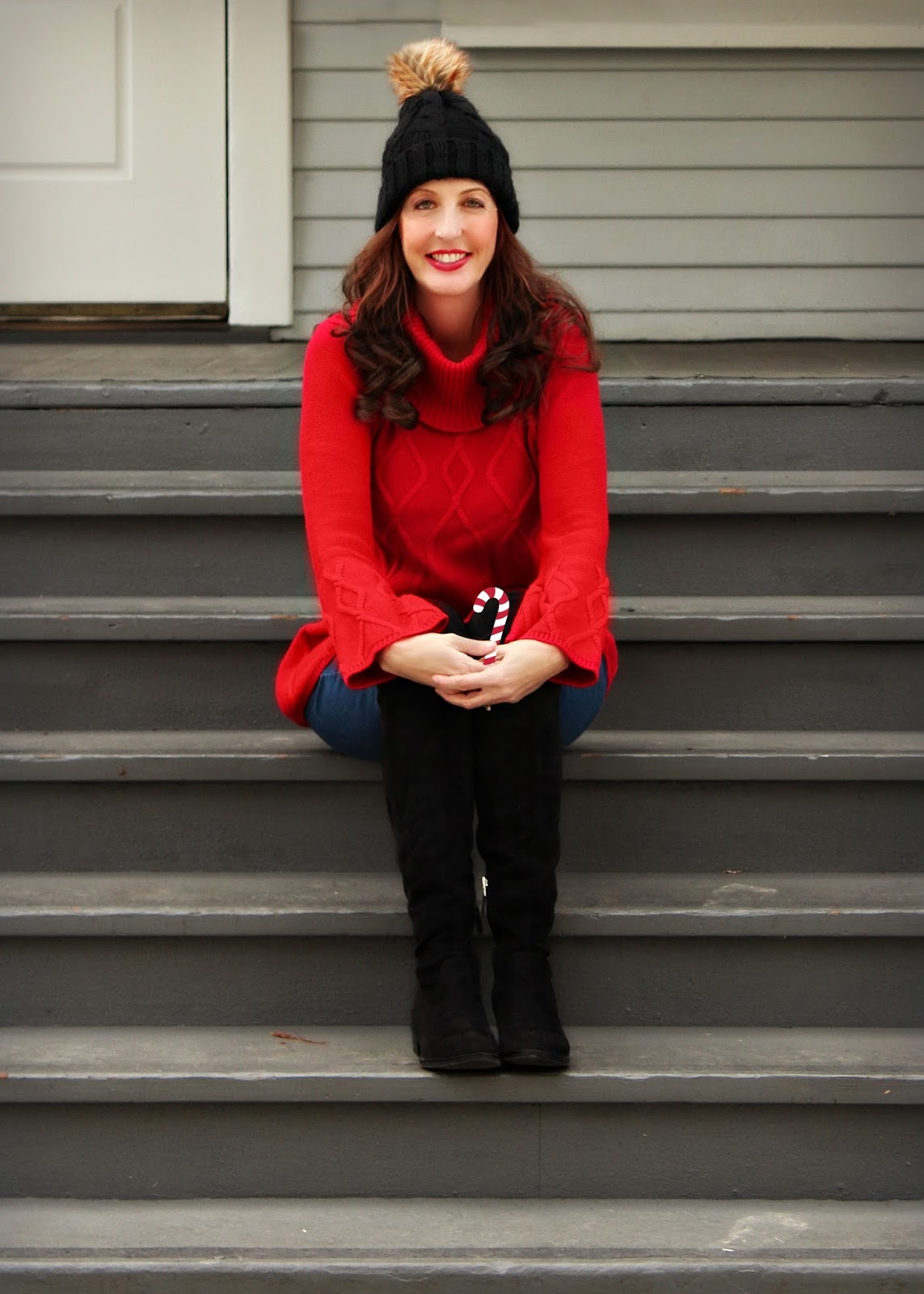 San Francisco Bay Style: Winter Style: Red Holiday Sweater