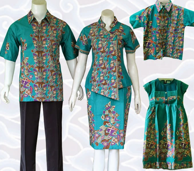 Model  Baju Batik  Sarimbit Untuk Pakaian Seragam  Keluarga  