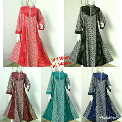 Gamis Batik Solo Hanna 