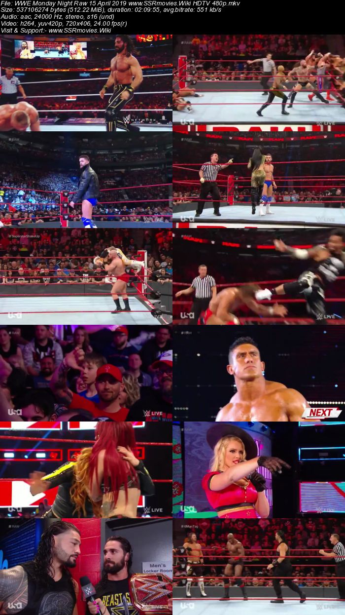 WWE Monday Night Raw 15 April 2019 Full Show Download