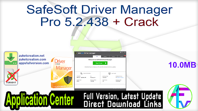 SafeSoft Driver Manager Pro 5.2.438 + Crack