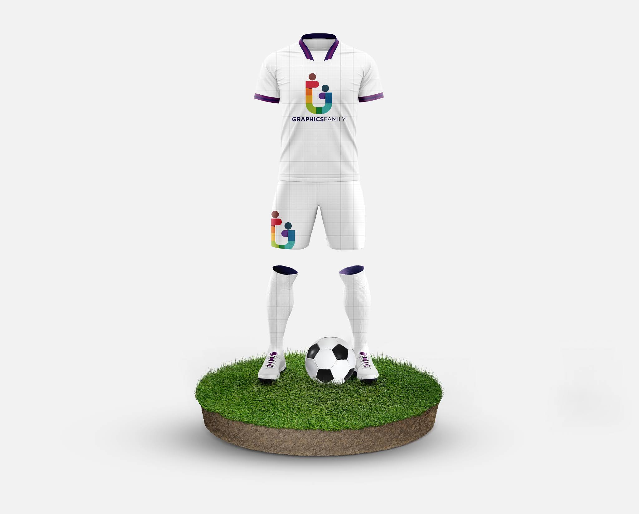 A professional mockup to display sports T-shirt designs to people موك اب احترافى عرض تصاميم التشرتات الرياضية على اشخاص