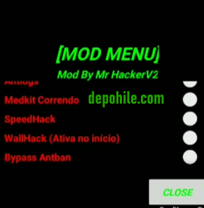 Free Fire 1.44.0 Hacker v2 Mod Menu Wall, Headshot Hileli Apk