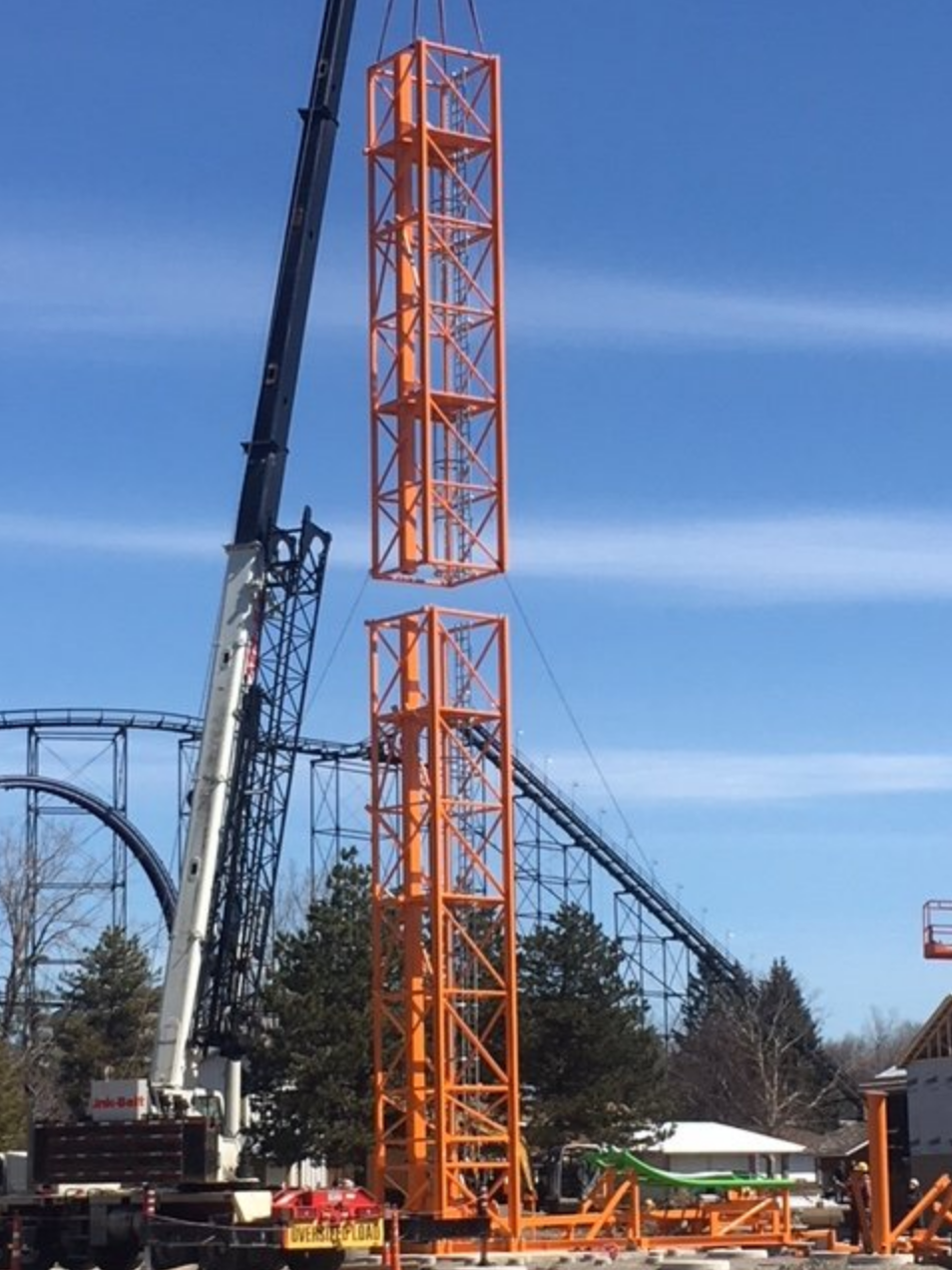 NewsPlusNotes Darien Lake's New Tantrum Coaster Heads to the Sky