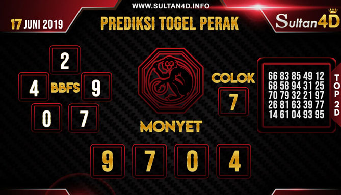 PREDIKSI TOGEL PERAK SULTAN4D 17 JUNI 2019