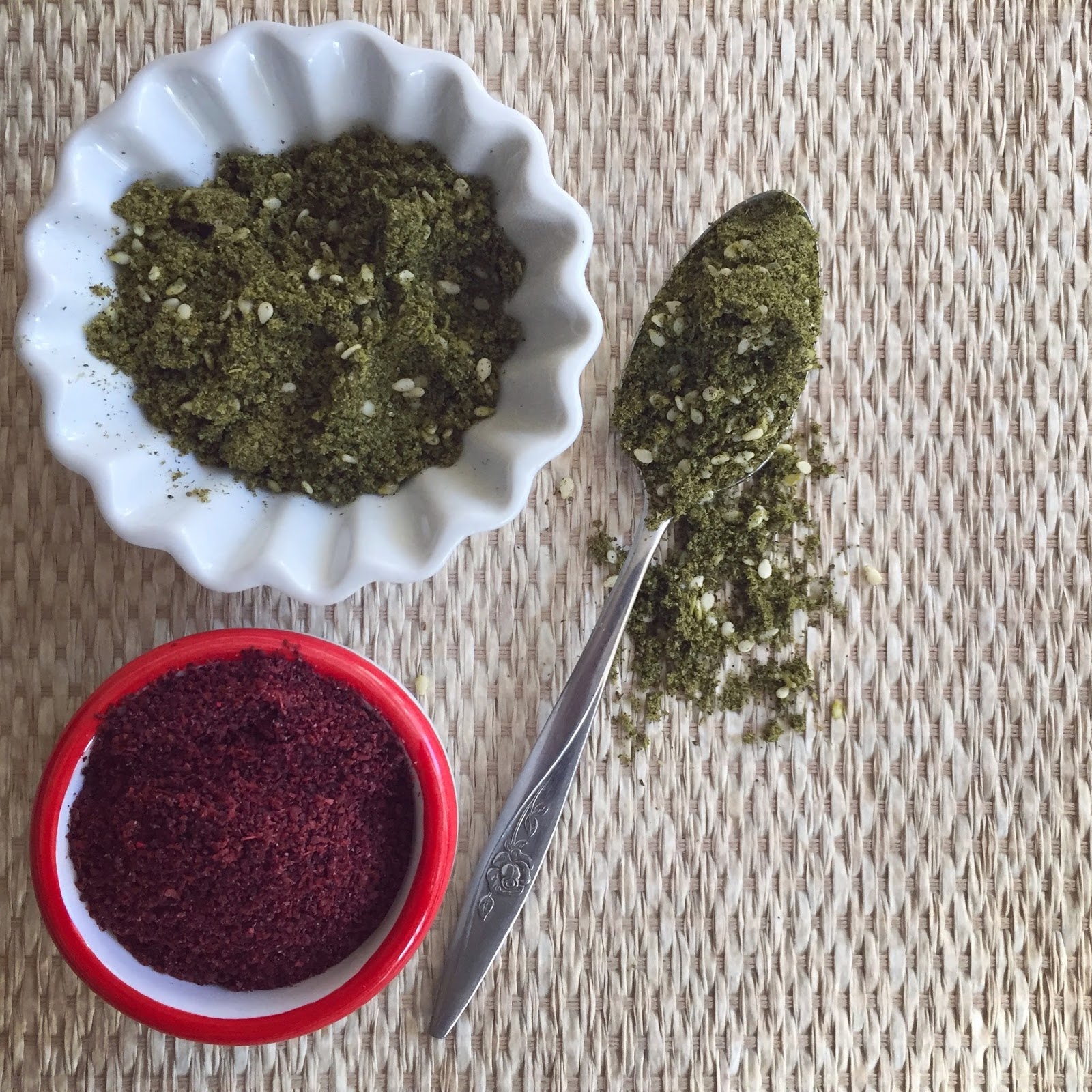 Sumac, za’atar & lemon chicken Kimchi and Beans