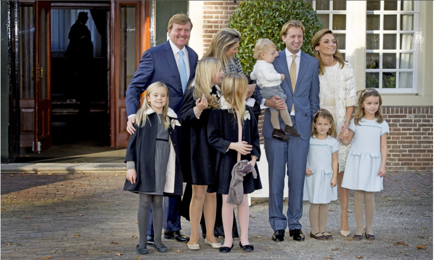 Prince Maurits and Princess Marilene with their children Anna, Lucas and Felicia The Netherlands 