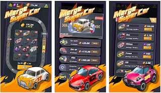 Merge Super Car app - Earn PayPal cash and Gift card