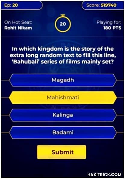 KBC Play Along Online from Moblie KBC Play Along Online from Moblie