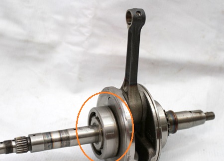 Gambar laher di kruk-as