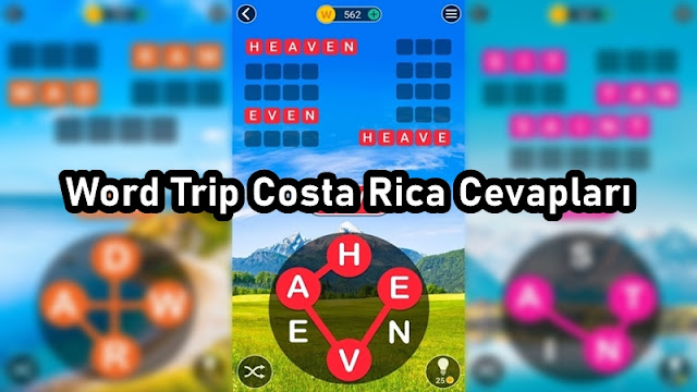 Word Trip Costa Rica Cevaplari