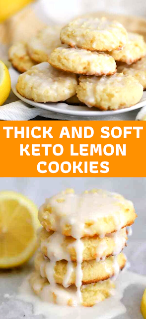 Thick and Soft Keto Lemon Cookies