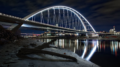 Bridge At Night Aesthetic Wallpaper