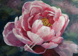 peony acrylic painting flower flowers single close simple pink xmg luscious
