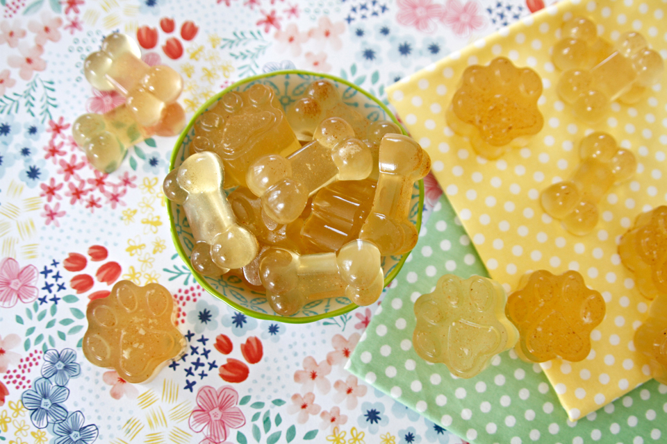 Dalmatian DIY {RECIPE} Calming Chamomile Gelatin Gummy Dog Treats