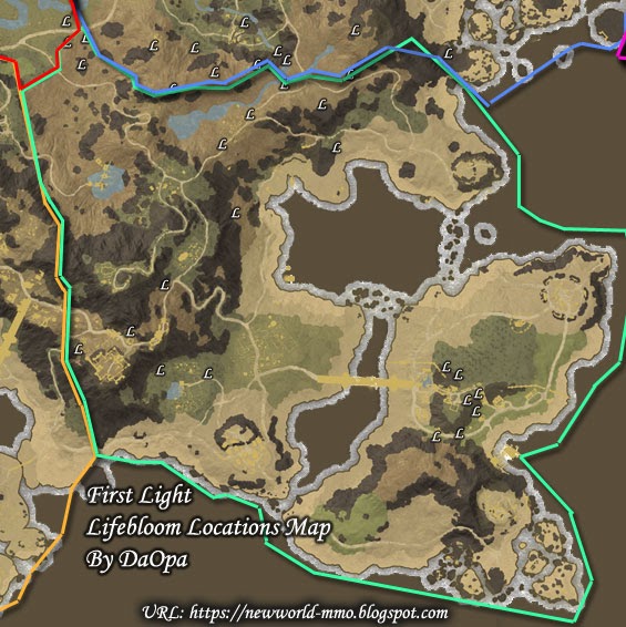New World First Light lifebloom map