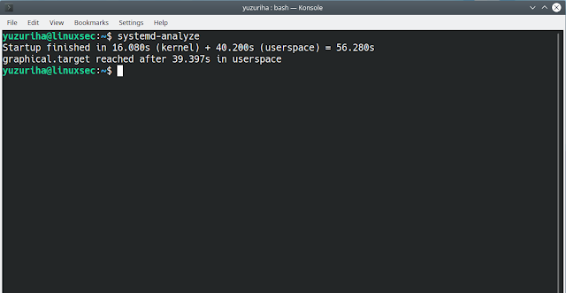 Melihat Kecepatan Booting Sistem Operasi Linux - LinuxSec