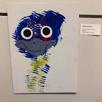 Painting of bird at the Des Moines Art Center