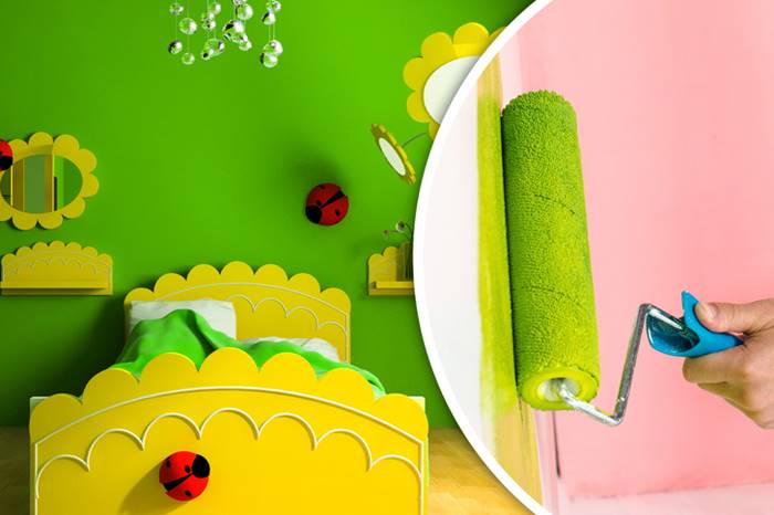 Children's Rooms wall color Green