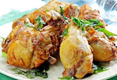 Gambar Resepi Ayam Goreng Rangup Sedap Dengan Daun Kari