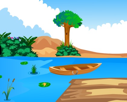 EscapeGamesZone Wooden Boat Escape From River