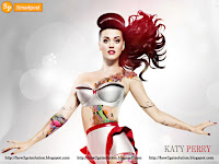 pictures of katy perry, hottest singer katy perry in silver wear with [body paint] and open hair