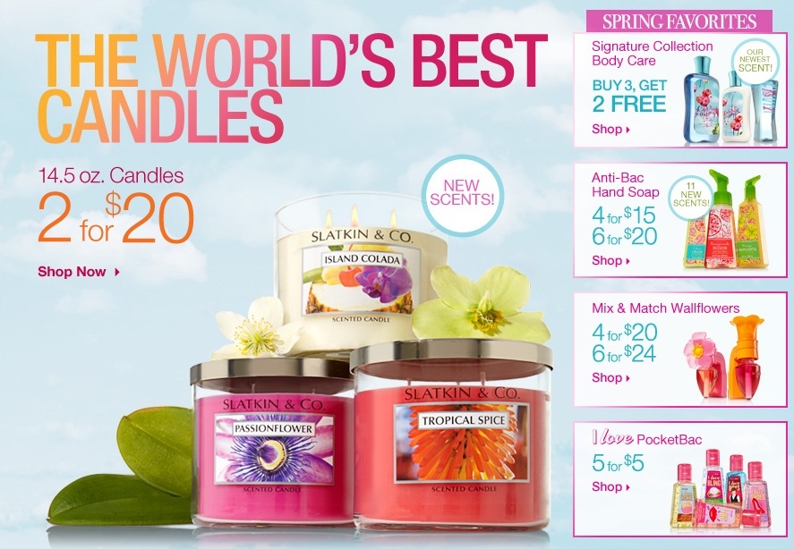 The Daily Goodie Bag **HOT** GREAT Deals at Bath & Body Works!! 2 for