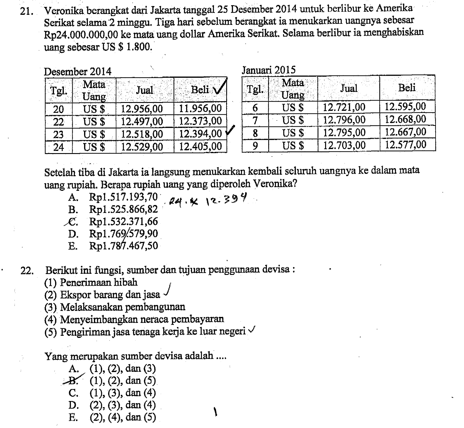 Soal Ujian Nasional Ekonomi Soal Ujian Nasional Ekonomi