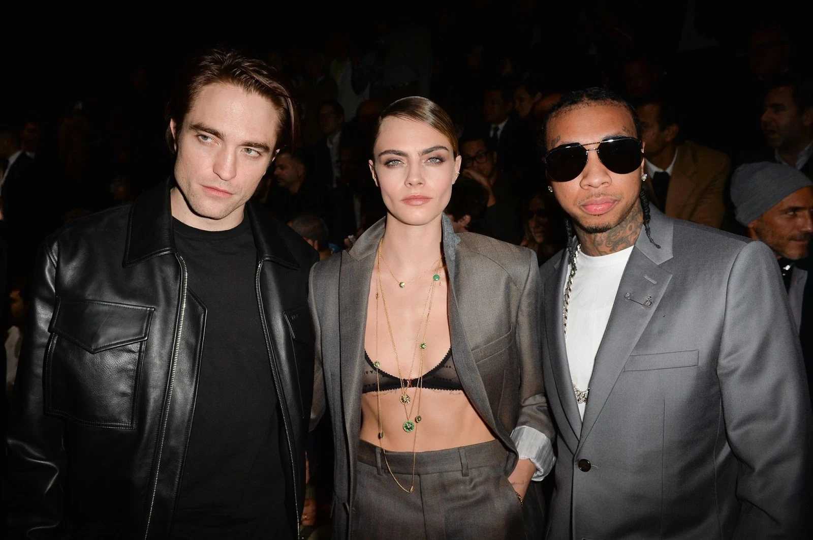 Cara Delevingne arrives at the Dior Homme Fashion Show in Paris in