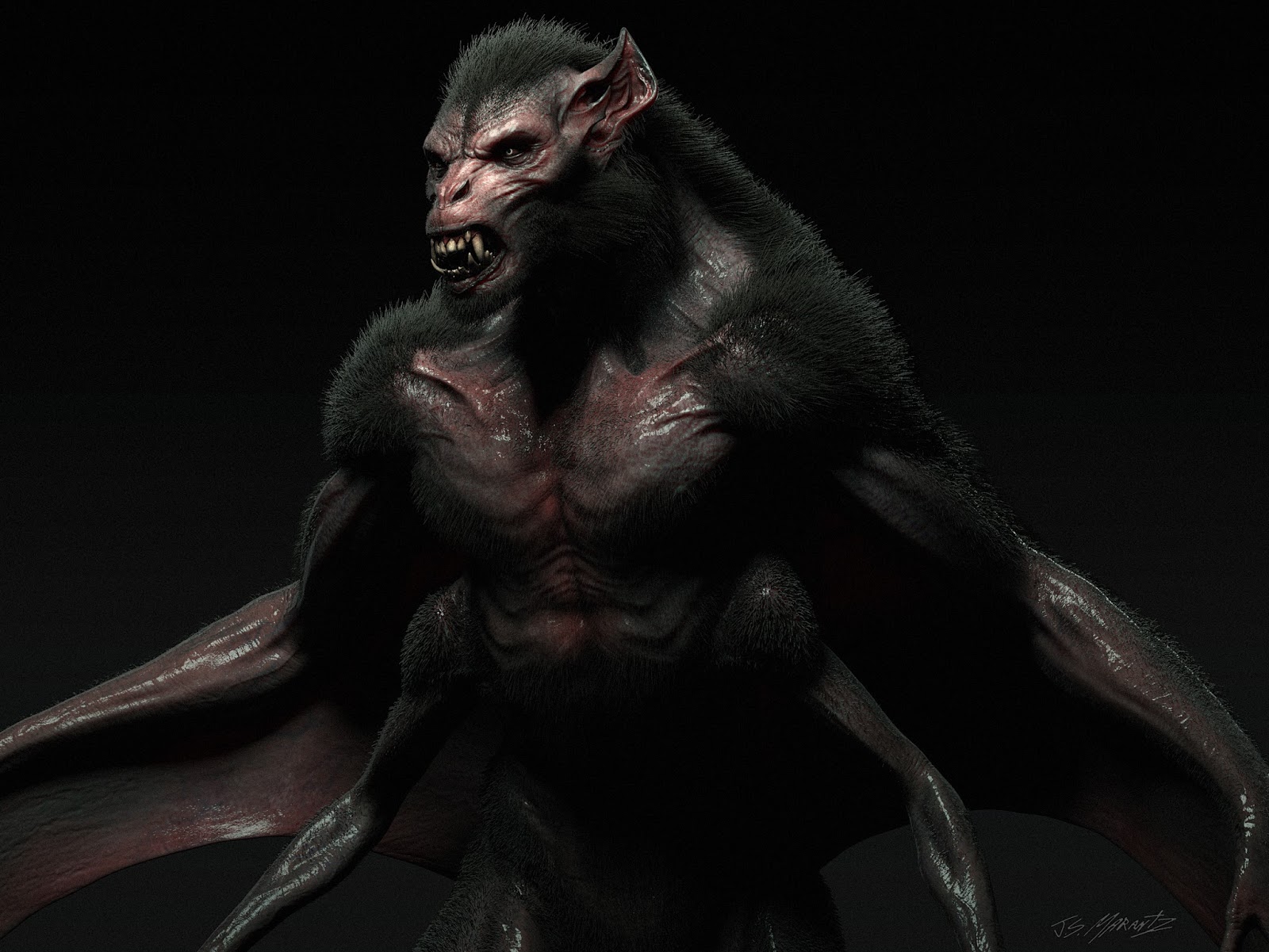 Concept Art Bat Creature