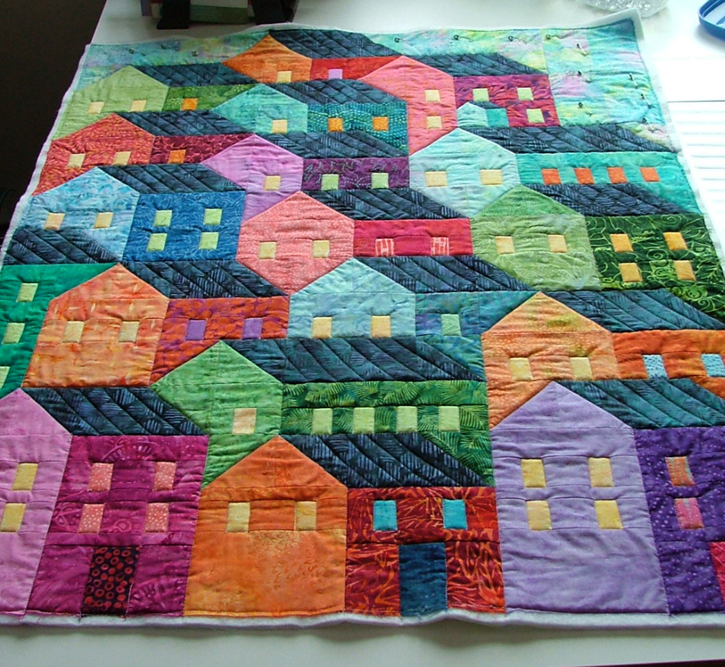 Free Hillside House Quilt Pattern Pin on MY Neighbor Quilt Free