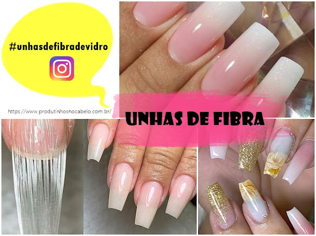 Unhas de Fibra de Vidro decoradas