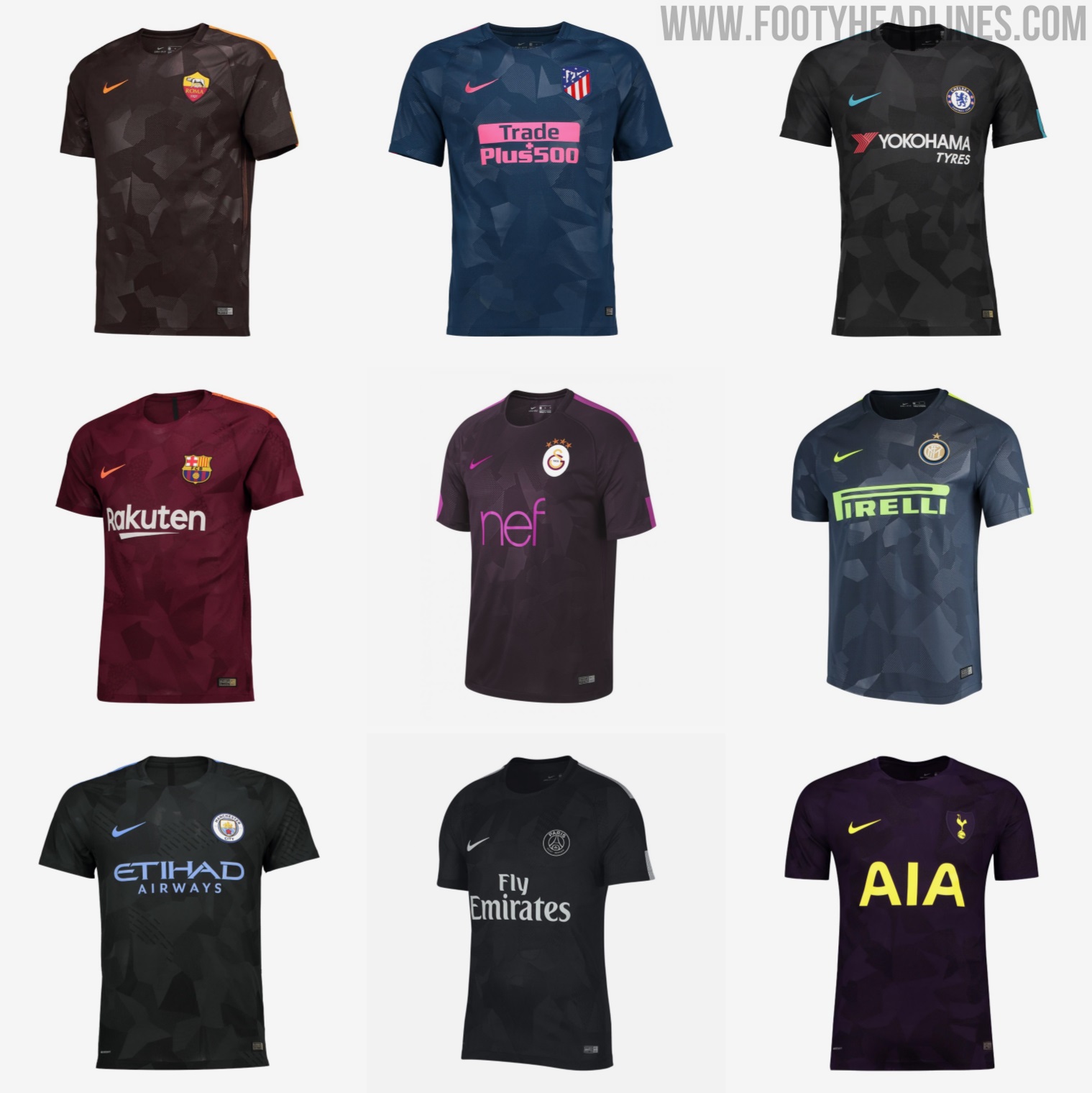 Even Tottenham's 2018-19 third kits are freakin' Nike templates