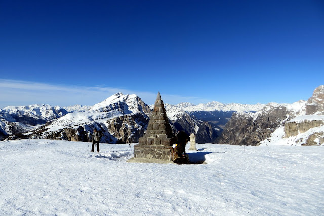 monte piana inverno neve ciaspole