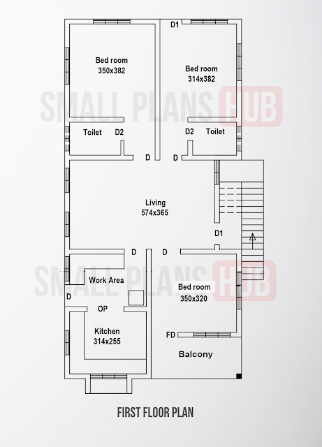 multi-family residence first floor plan