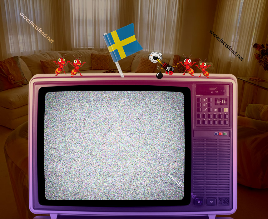 Static on TV in Sweden