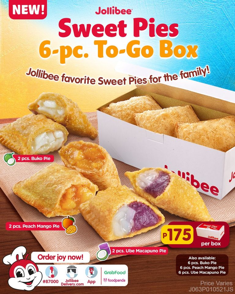 Manila Shopper Enjoy Jollibee's Peach Mango Pie, Buko Pie, and the new