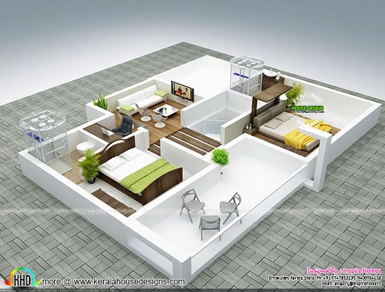 Isometric view interior