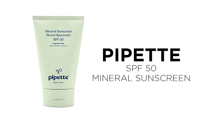 Pipette SPF 50 Mineral Sunscreen  | Best Sunscreen for Everyday Use and to Keep Your Skin Sun Protected | NeoStopZone