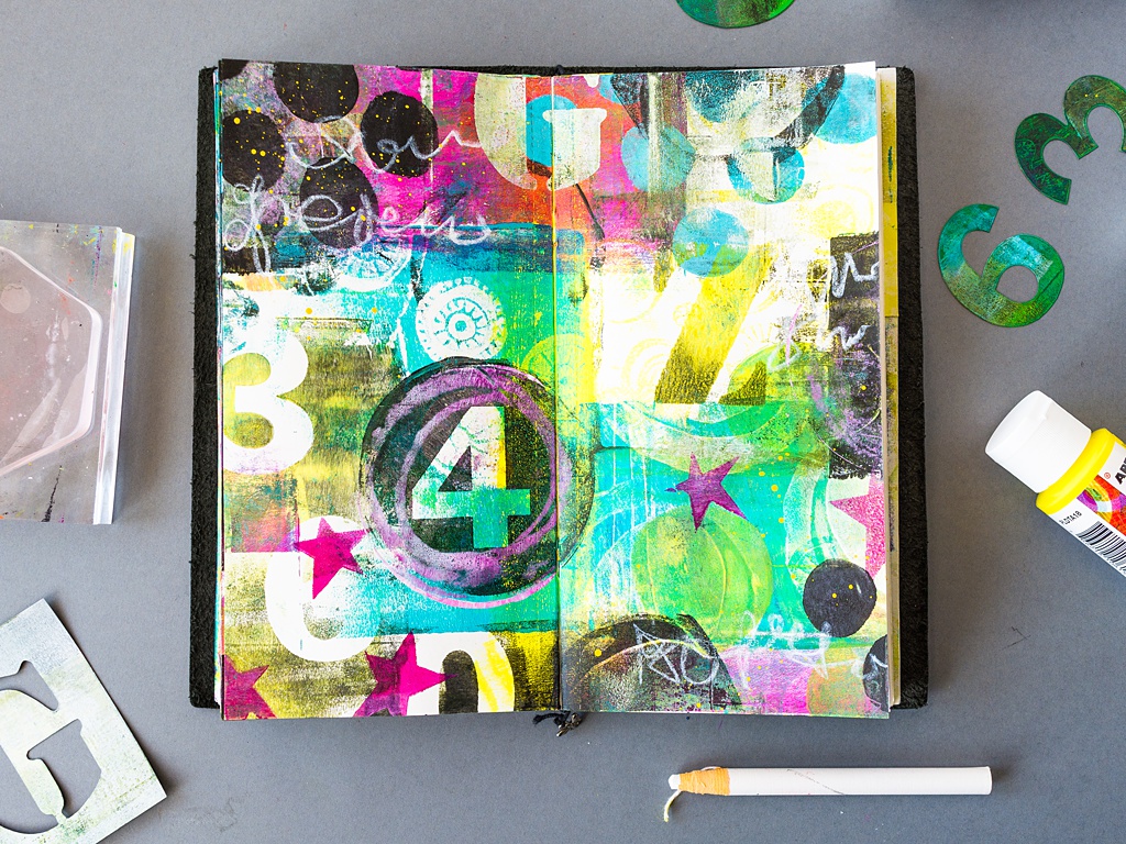Printing with Gelli Arts® How to Print in Your Art Journal with Gelli
