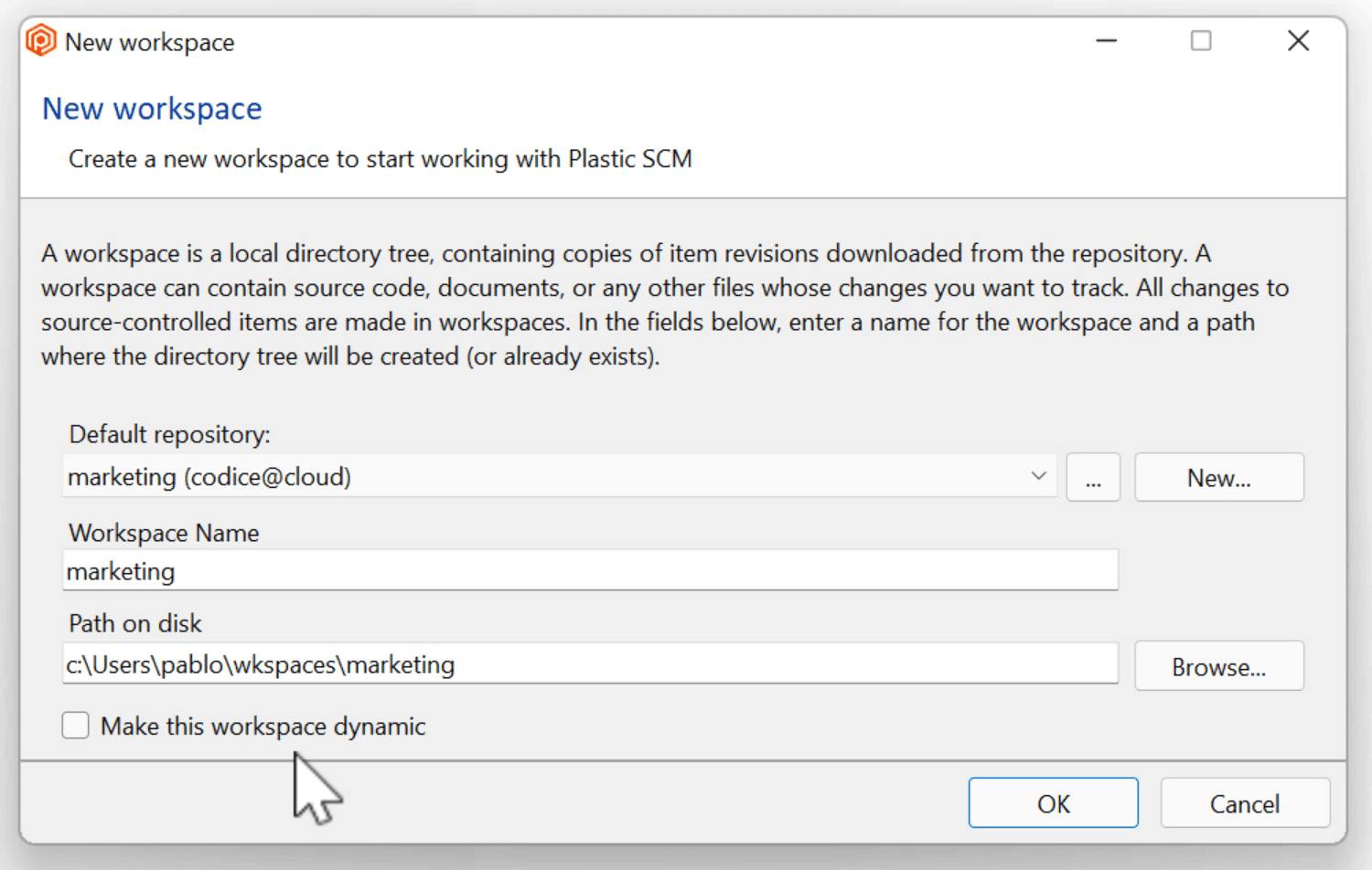 Plastic SCM blog Dynamic Workspaces (alpha) for Windows A new way to