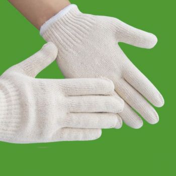 găng tay len bảo hộ sợi trắng