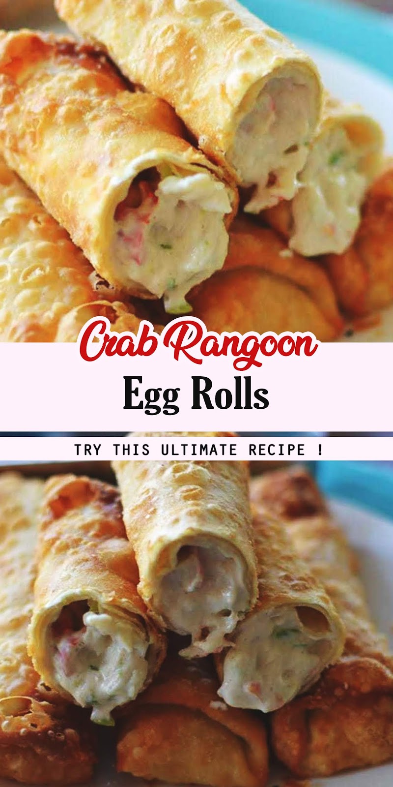 Crab Rangoon Egg Rolls 3 SECONDS