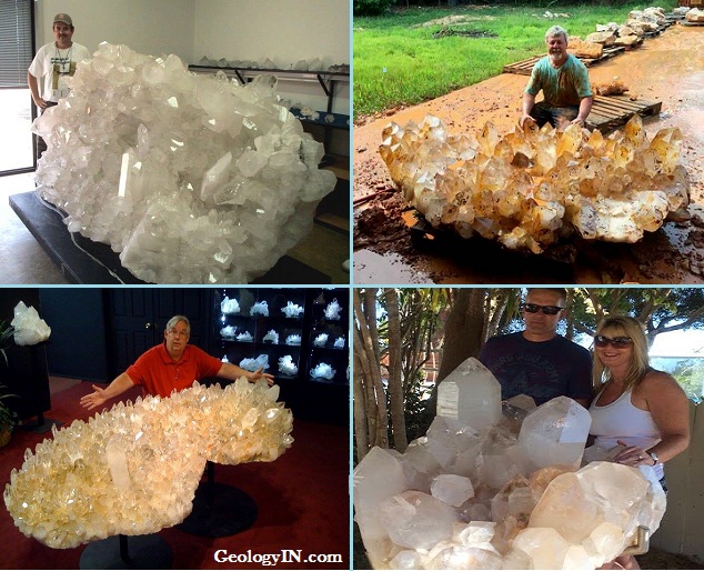 Coleman Mine The best place to find quartz cluster Geology IN