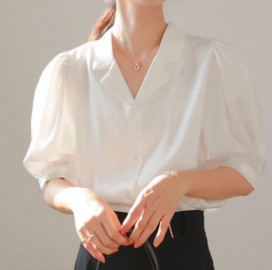 ÁO SƠ MI CÔNG SỞ NỮ NGẮN TAY, ÁO KIỂU CỔ 2 VE AA574 16 sm 2022 06 18 10 46 17 0700 nXpzhvkEoC