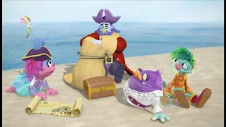 Sesame Street Episode 4305 Me Am What Me Am, Abby’s Flying Fairy School Treasure Hunt, Captain Hook, Abby, Gonnigan, Blögg