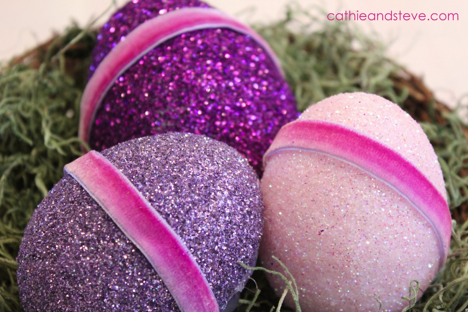 Cathie Filian DIY Glitter Easter Eggs with Mod Podge