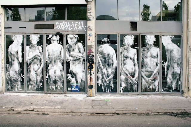 "Shame" New Street Art By Borondo On The Streets Of Athens, Greence. 1