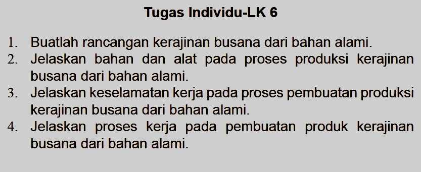 Produksi Kerajinan Busana Dari Bahan Alami Ilmucerdasku