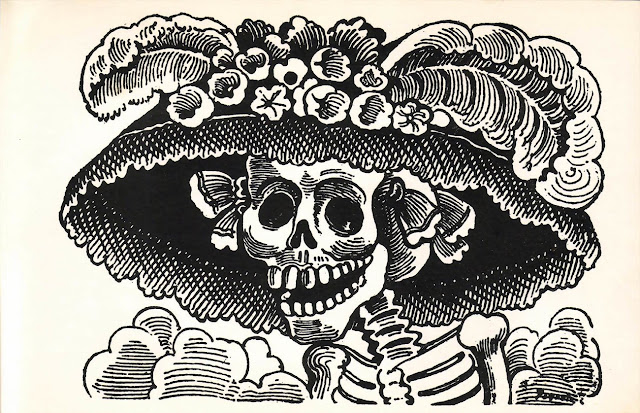 La Calavera Catrina, (c.1910-13). Zinc etching. Source: Dia de Los Muertos